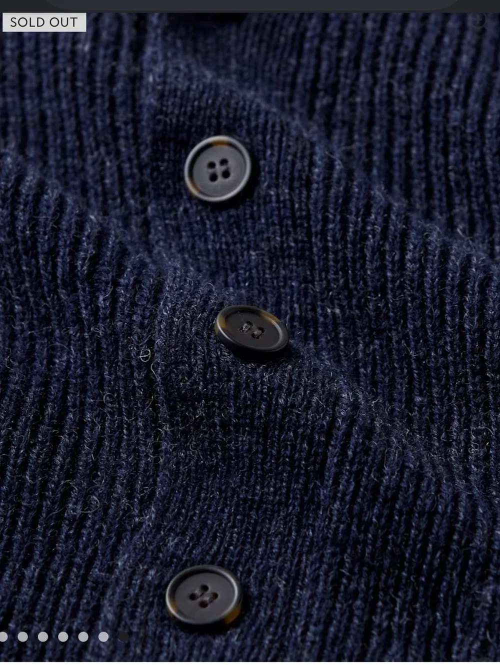 Line of Trade The Dockside Shawl Cardigan wool size M unisex